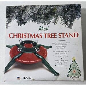 Ideal Christmas Tree Stand Metal Red & Green 95-6464 NEW